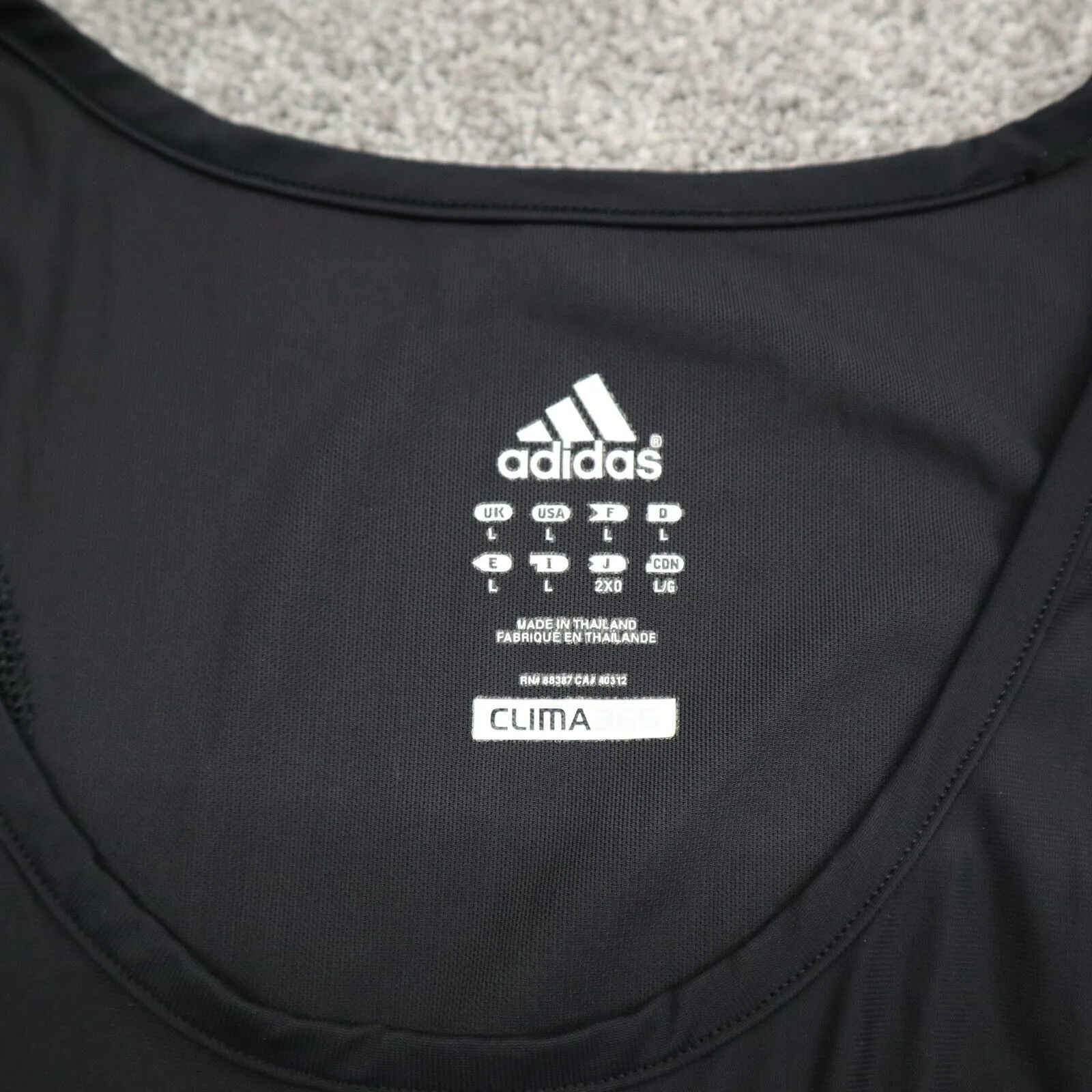 Adidas Clima Womens Pullover Tunic Shirt Sleeveless Tee Black Size Large