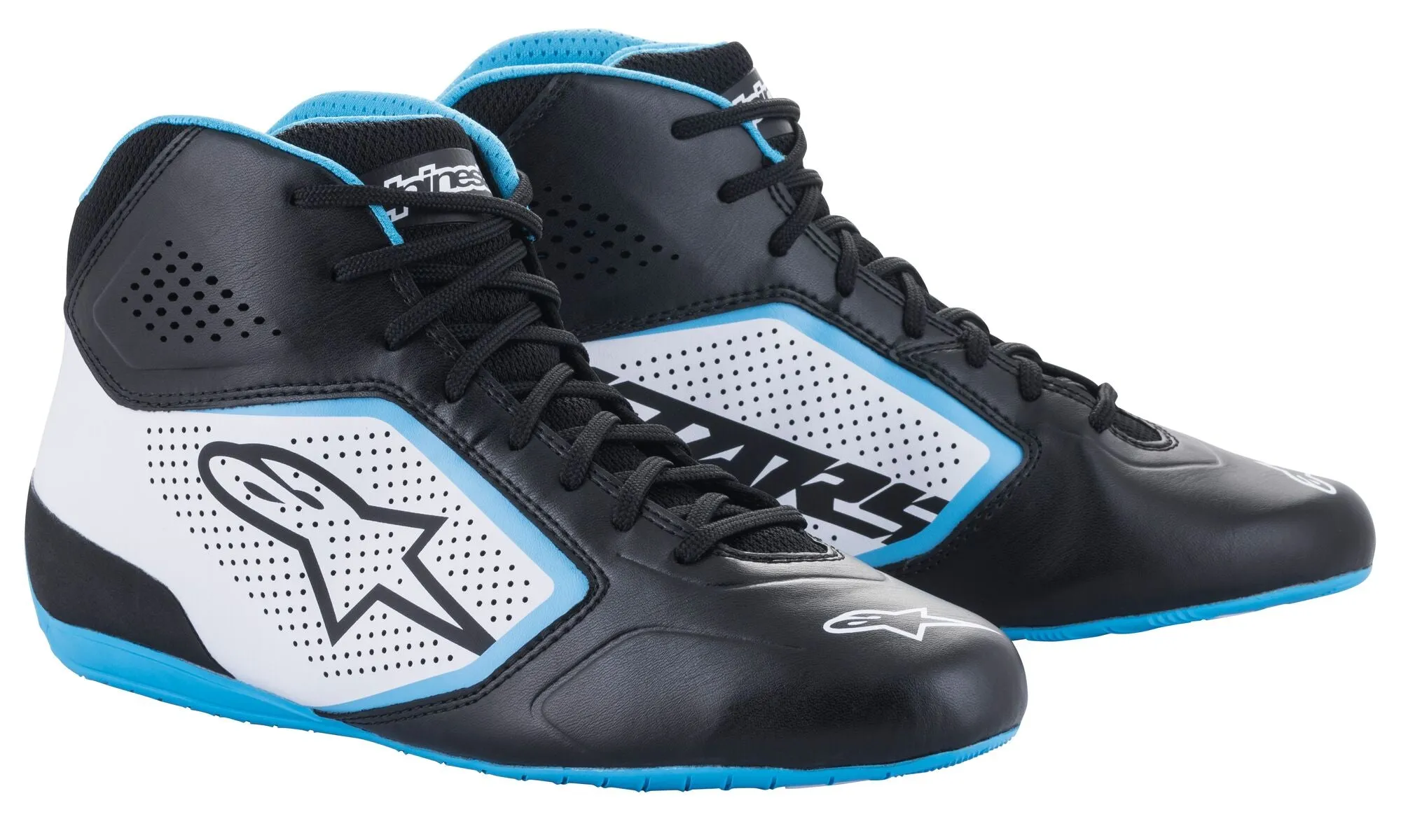 ALPINESTARS 2711521_1278_13 Karting shoes TECH-1 K START V2, black/white/light blue, Size 47