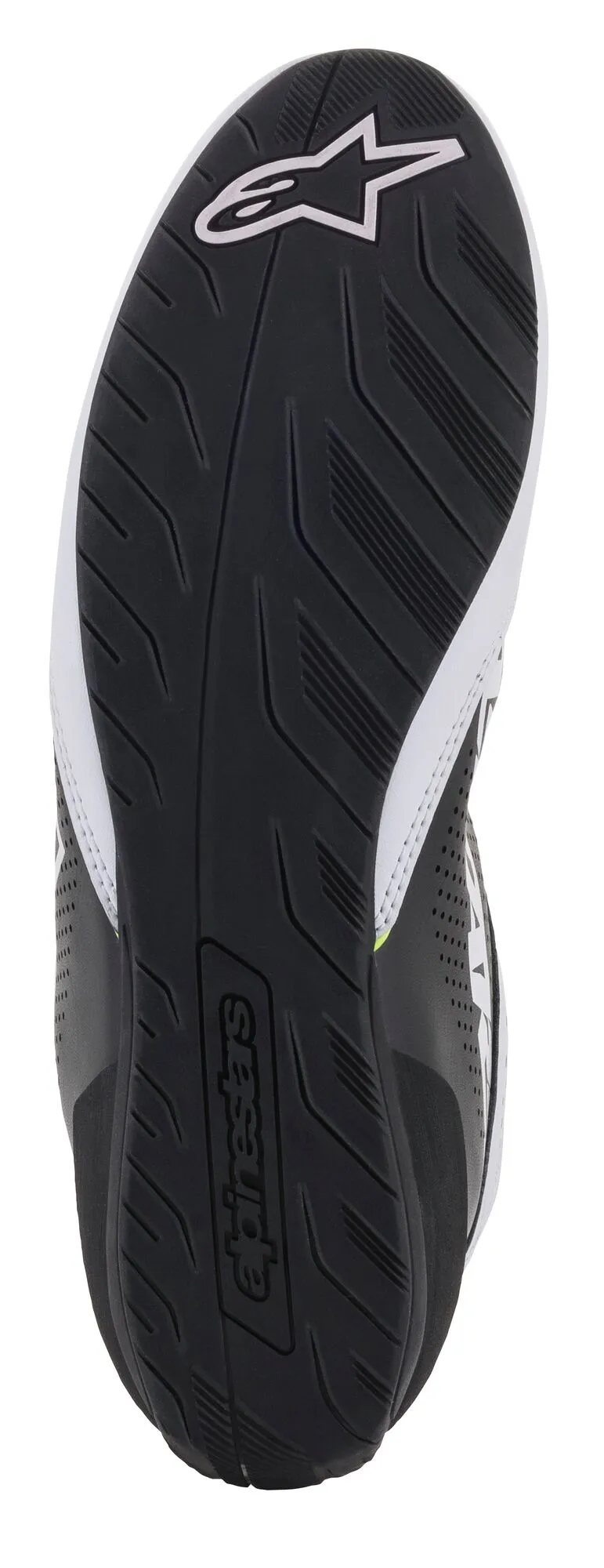 ALPINESTARS 2711521_215_2,5 Karting shoes TECH-1 K START V2, white/black/yellow fluo, Size 34