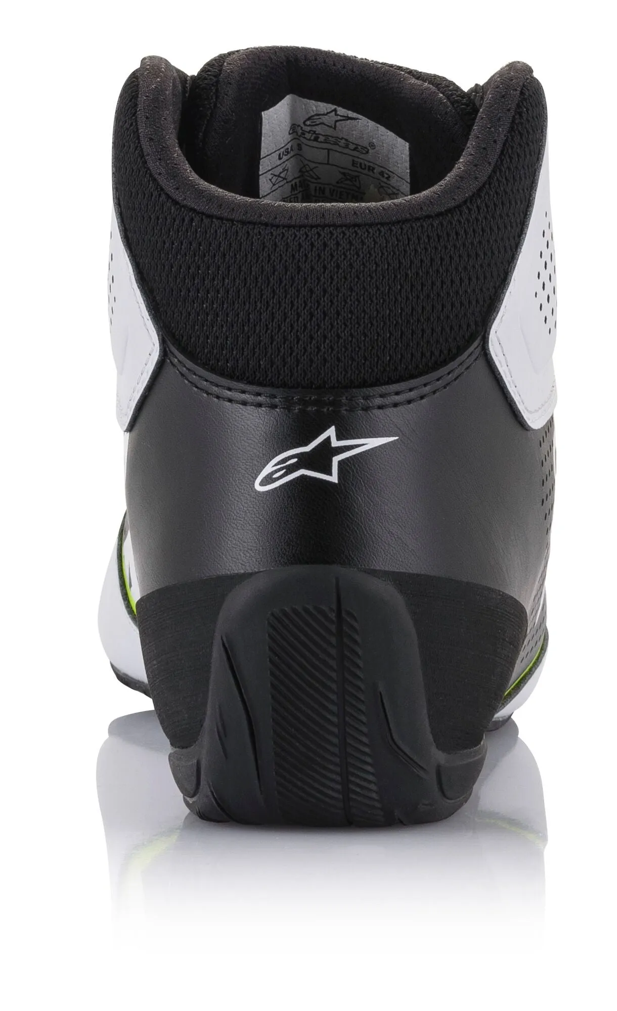 ALPINESTARS 2711521_215_2,5 Karting shoes TECH-1 K START V2, white/black/yellow fluo, Size 34