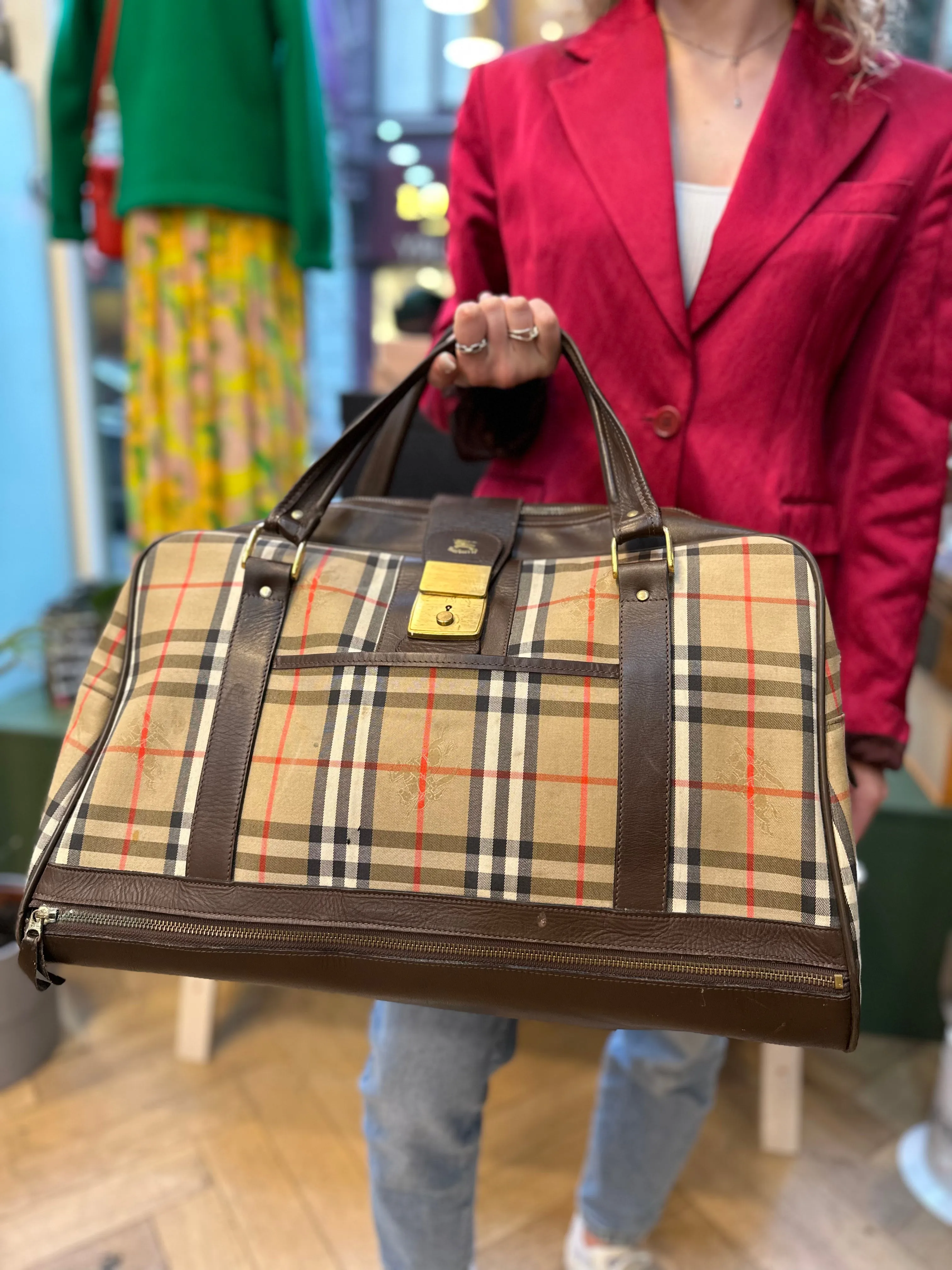 Burberry Classic Check Canvas Luggage