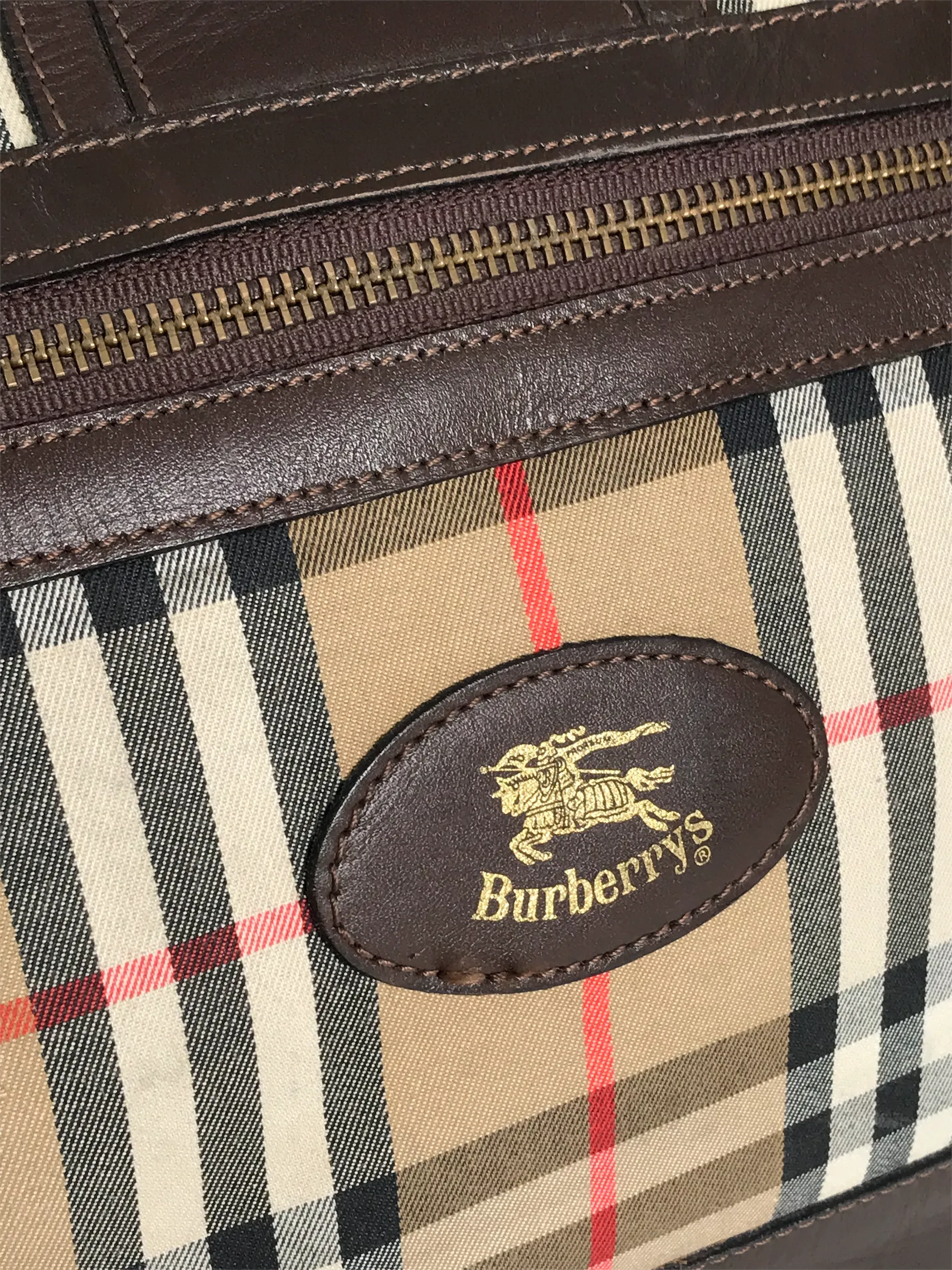 Burberry Classic Check Canvas Luggage