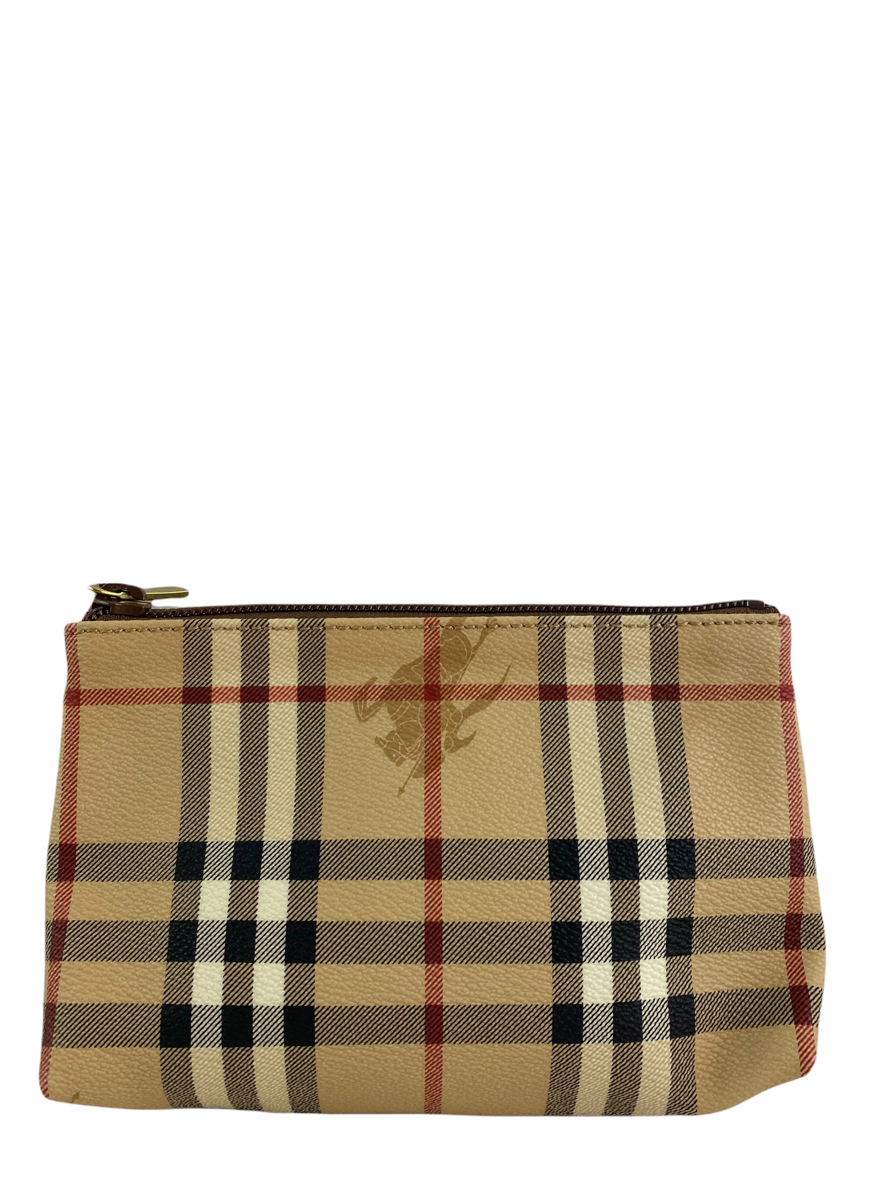 Burberry Classic Nova Check Canvas Makeup Case