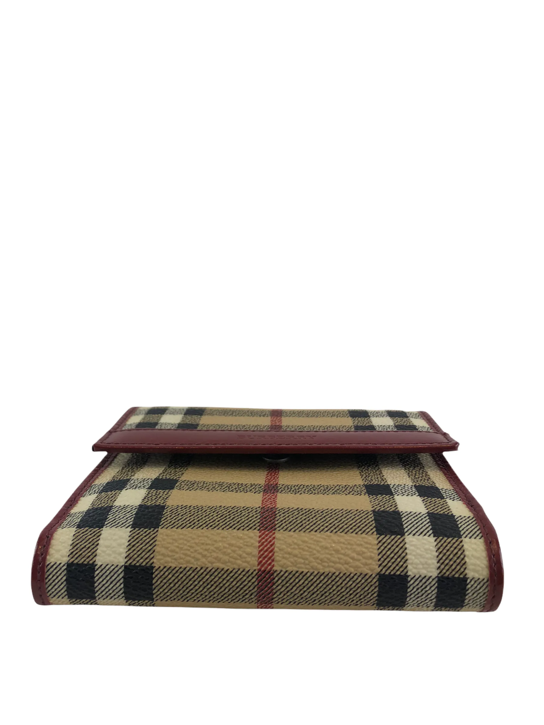 Burberry Classic Plaid Canvas Wallet