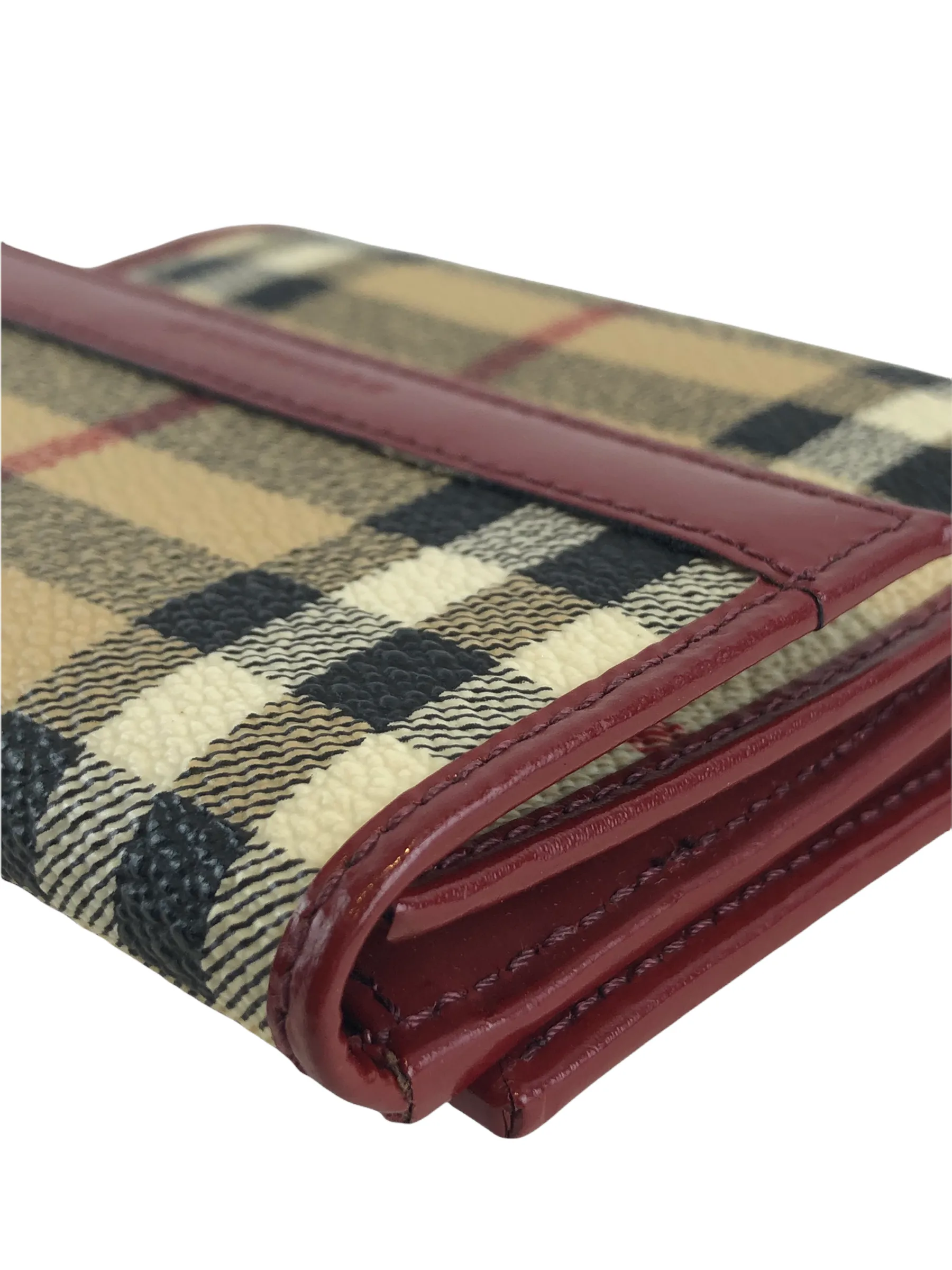 Burberry Classic Plaid Canvas Wallet