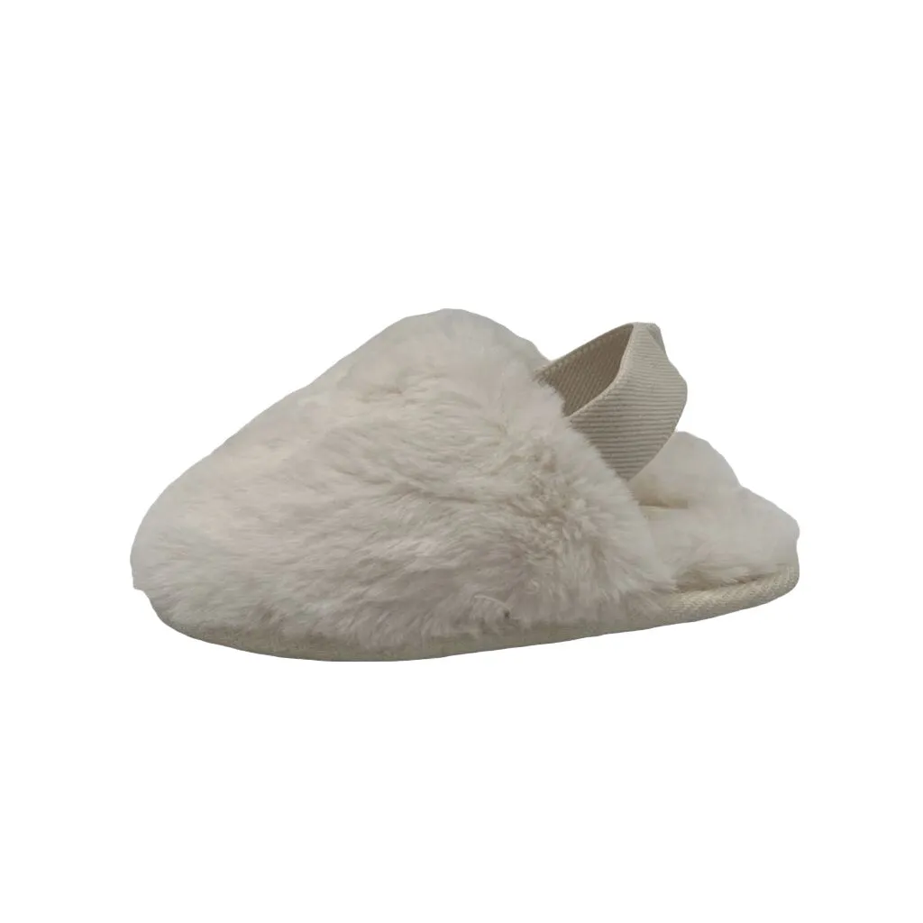 Elastic Strap Faux Fur House Slippers