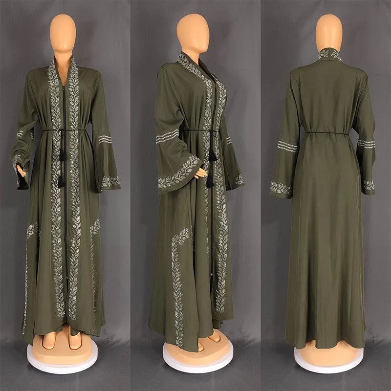 Elegant Women's Arabic Flare Robe