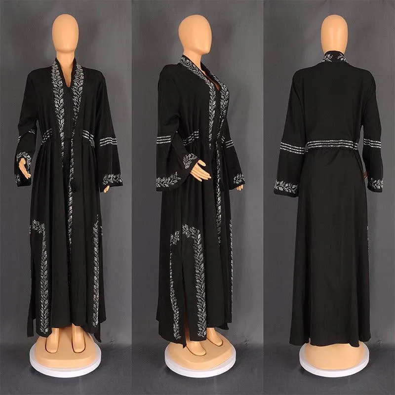 Elegant Women's Arabic Flare Robe