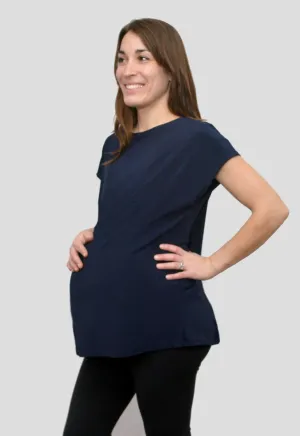 Flip Crossover Nursing Top - Indigo *Blowout Sale