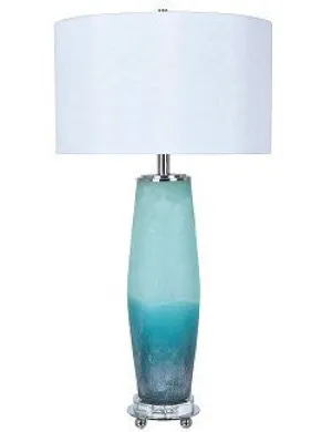 Frosted Sea Glass Table Lamp