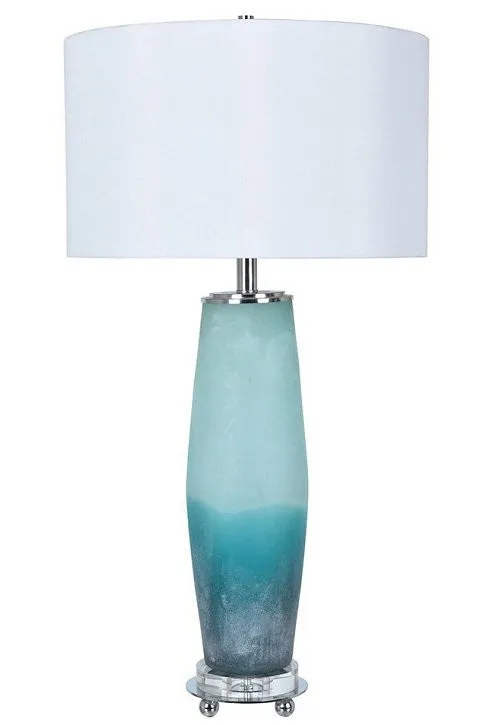 Frosted Sea Glass Table Lamp