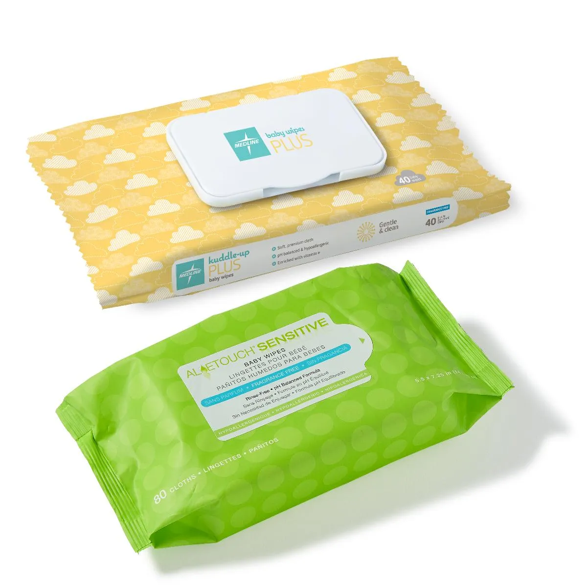 Medline Hypoallergenic Fragrance-Free Baby Wipes