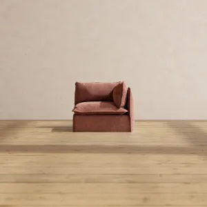 Modular Performance End Chair in Chestnut | Relaxed Blend