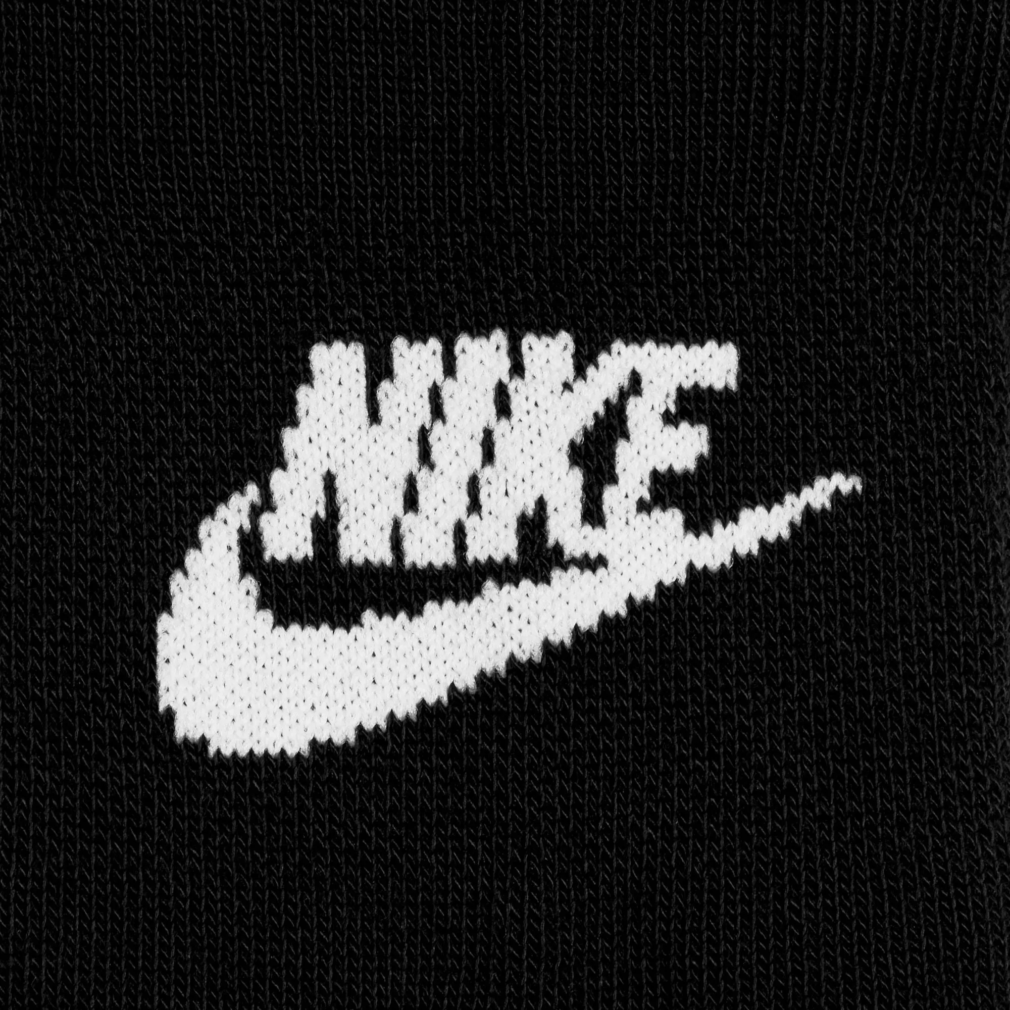 Nike Everyday Essential No Show 3 Pack Socks - Black/White