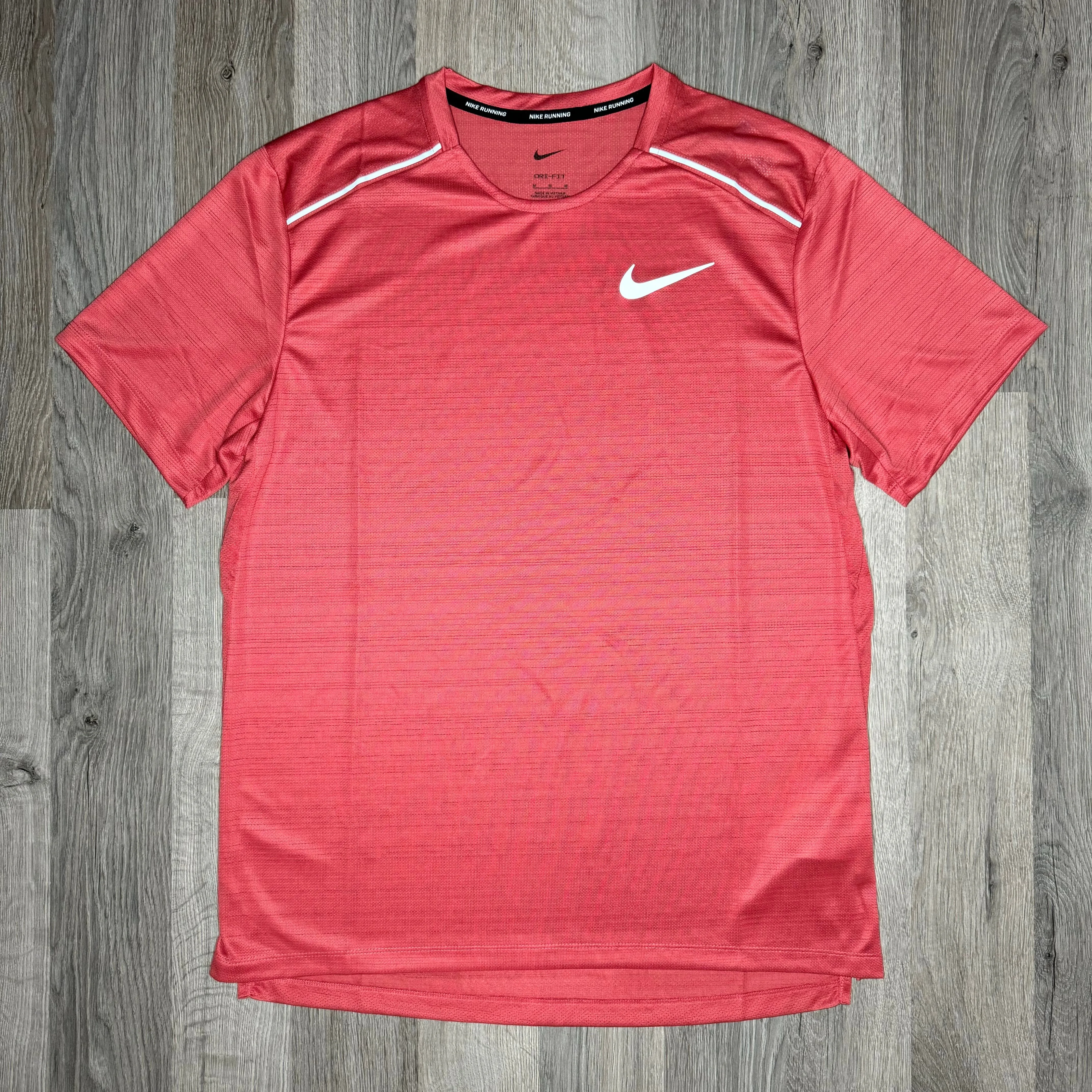 Nike Miler & Flex Stride 2.0 Set - Tee & Shorts - Adobe Red / Grey