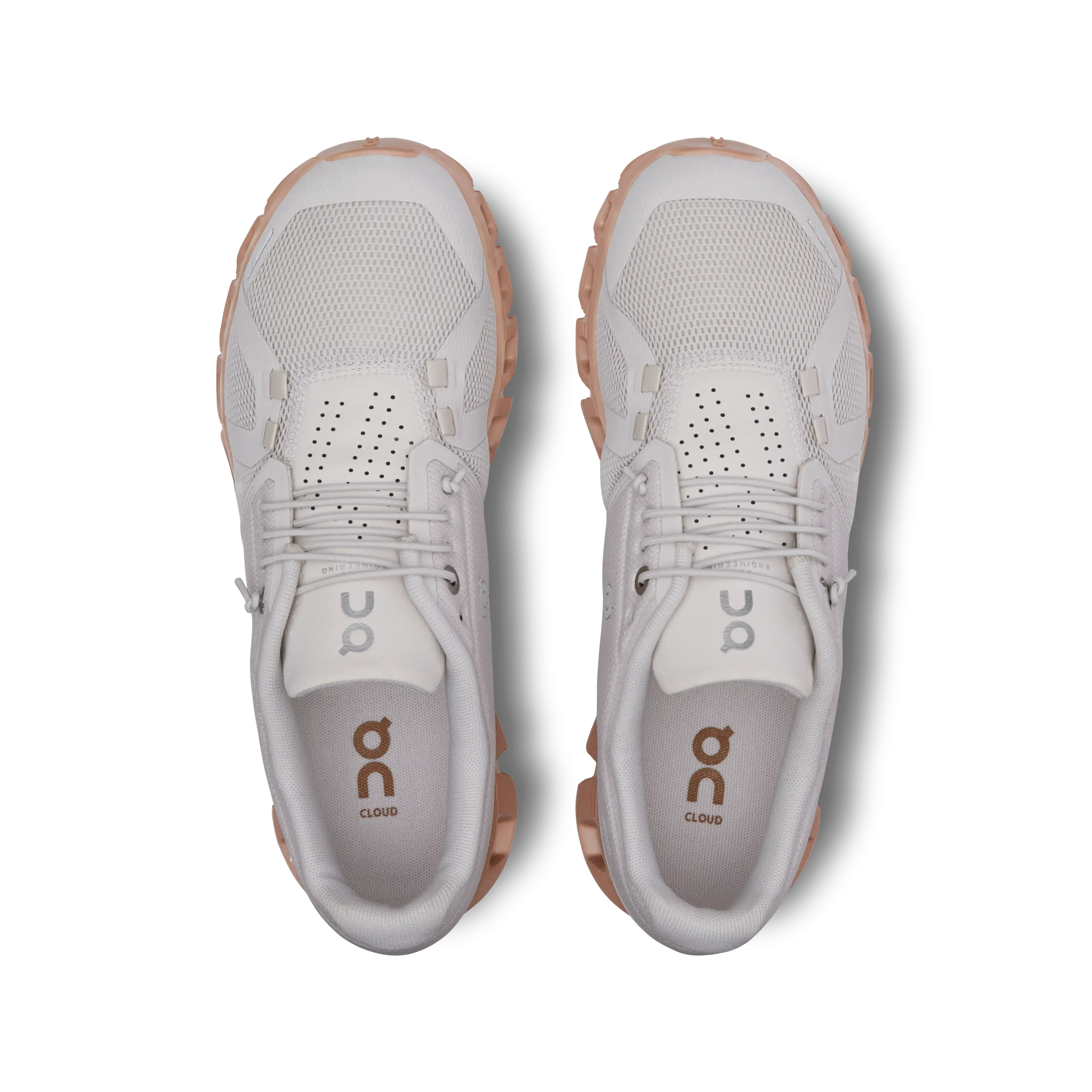 On Running Women's Cloud 5 Shoes - Sand / Rosebrown