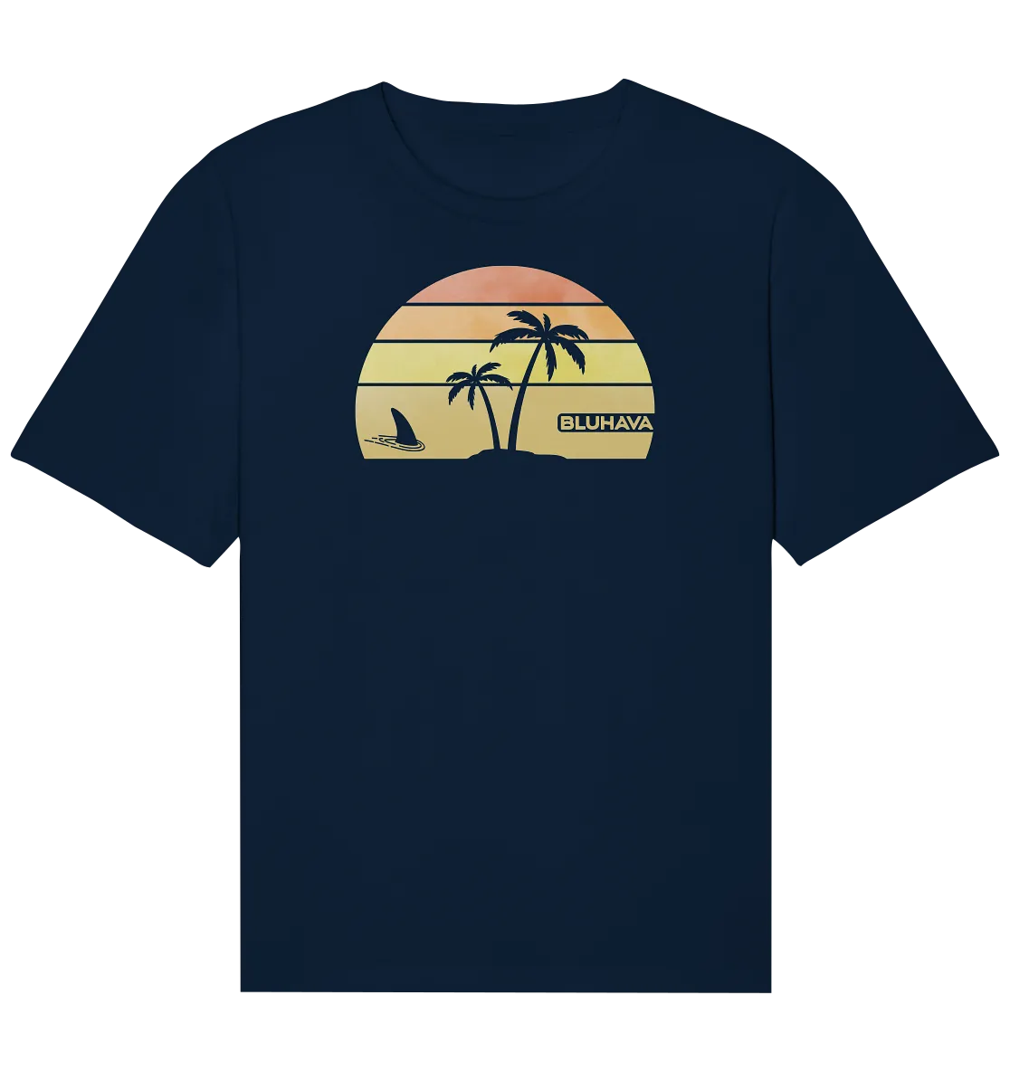 "Sunset Shark Place" - Herren Premium Organic Relaxed Shirt