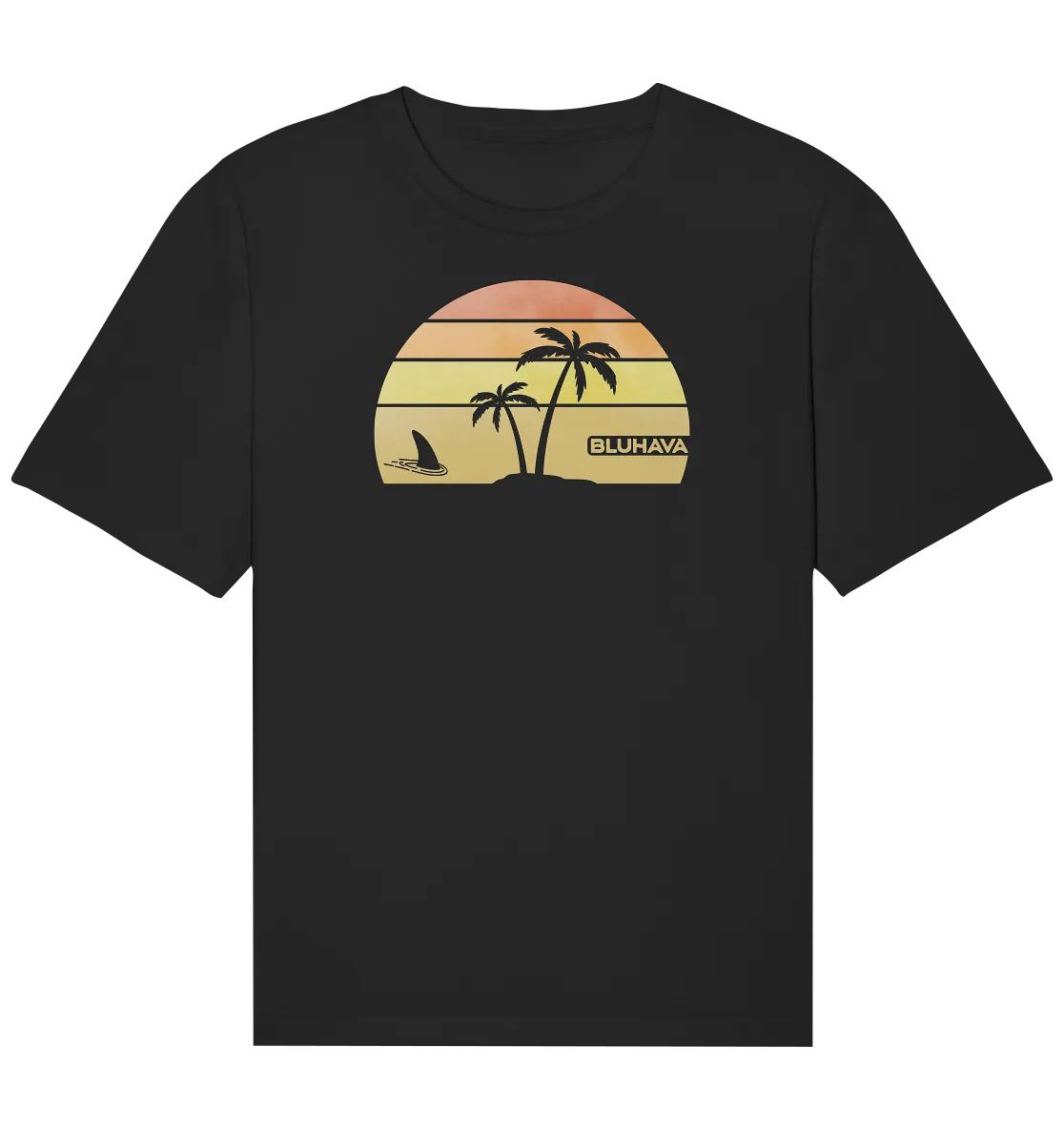 "Sunset Shark Place" - Herren Premium Organic Relaxed Shirt