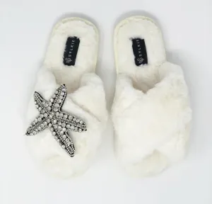 Starfish Cross Slipper Ivory