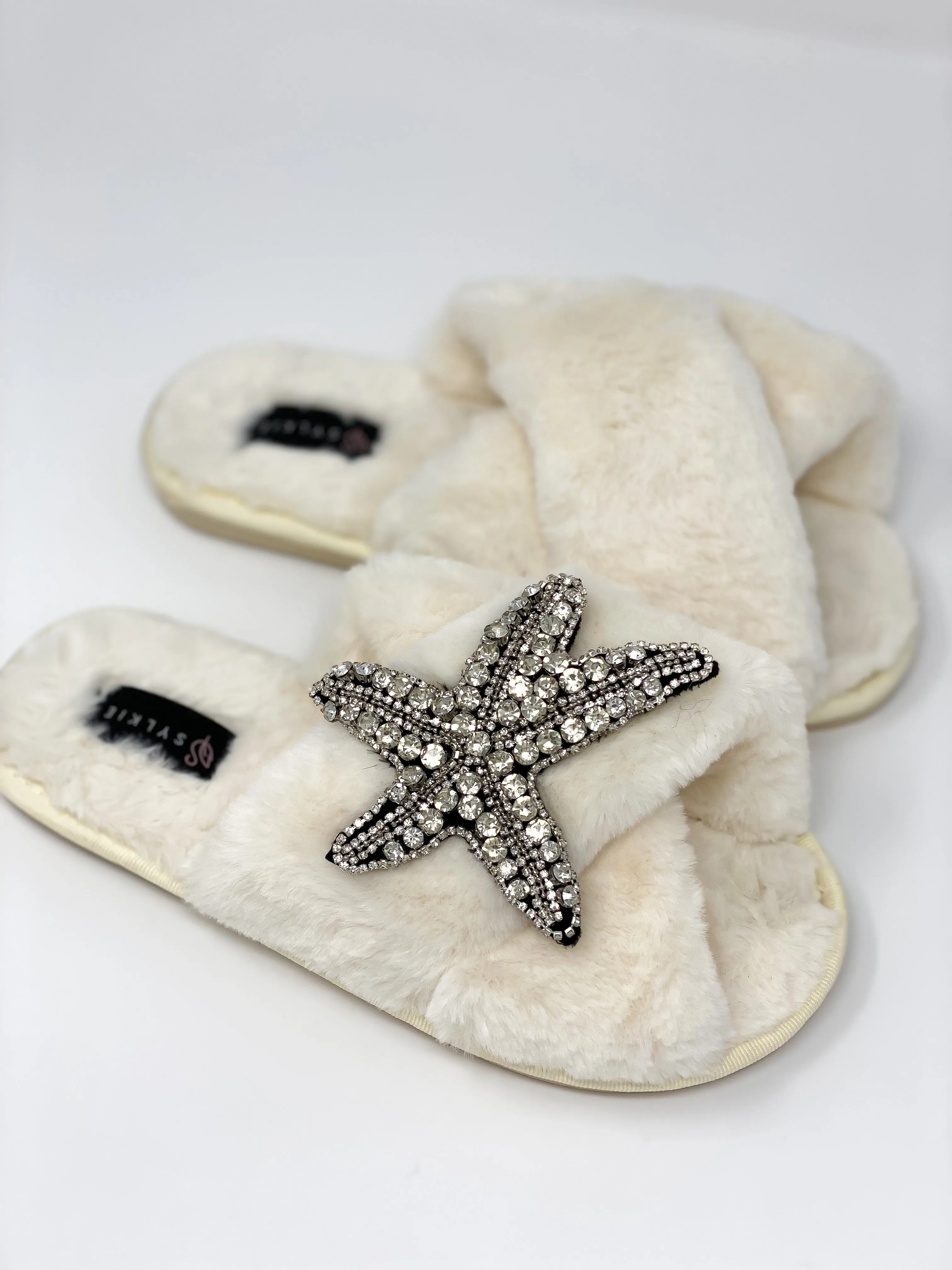 Starfish Cross Slipper Ivory