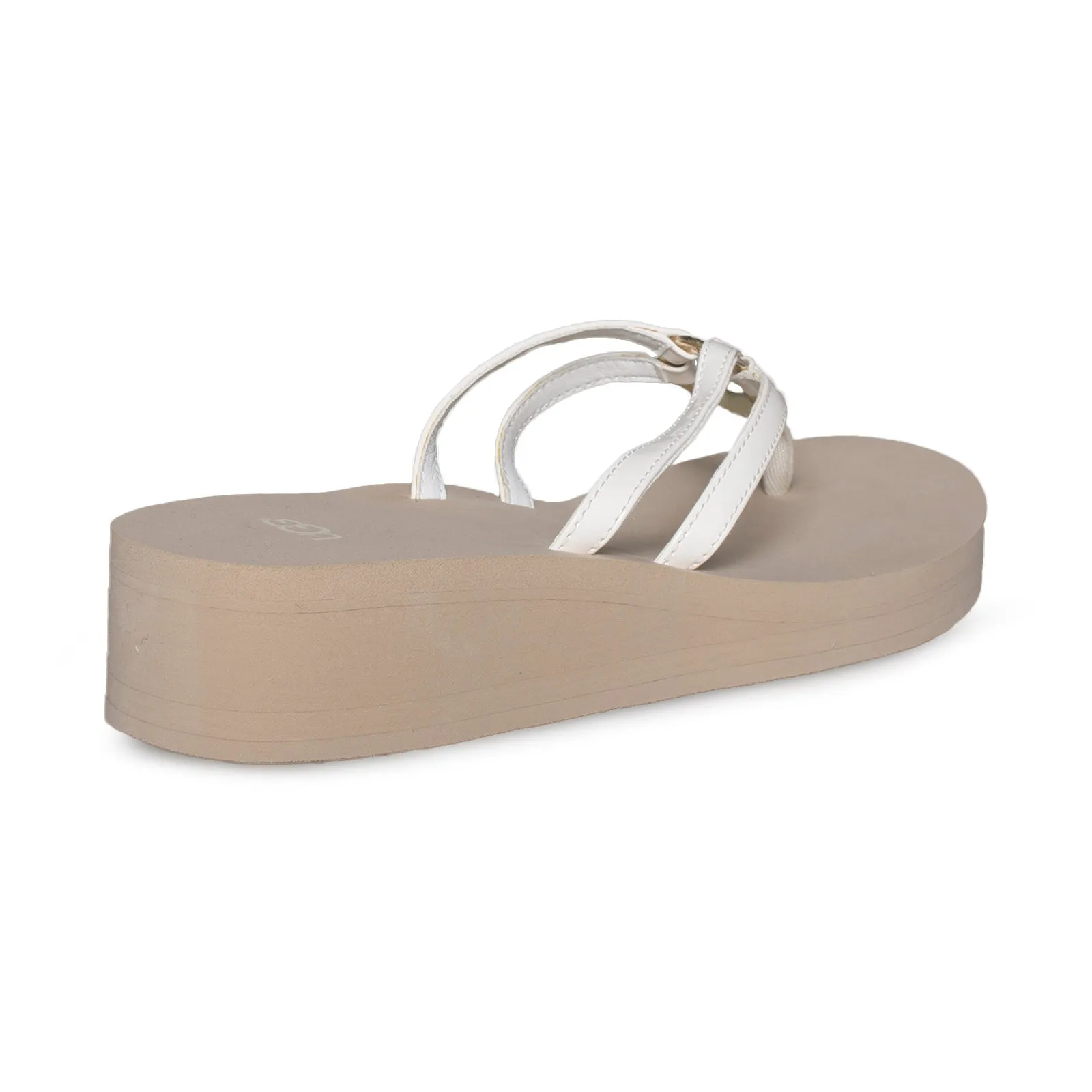 UGG Sandie White Flip Flops - Women's