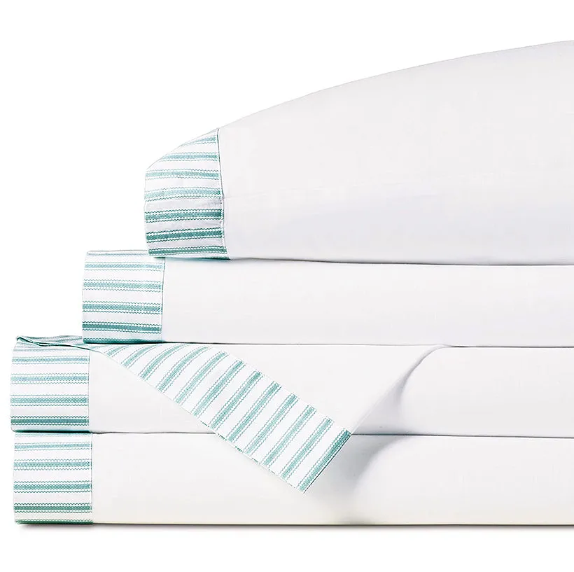 Vintage Beach Sea Ticking Stripe Sheet Set