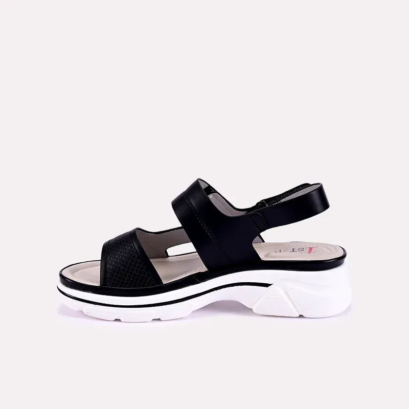 Willa Black Casual Sandals 0421294